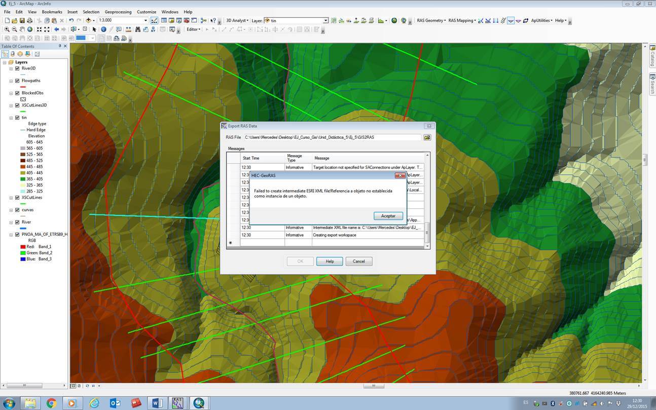 Exportar de ArcGis a Hec-Ras